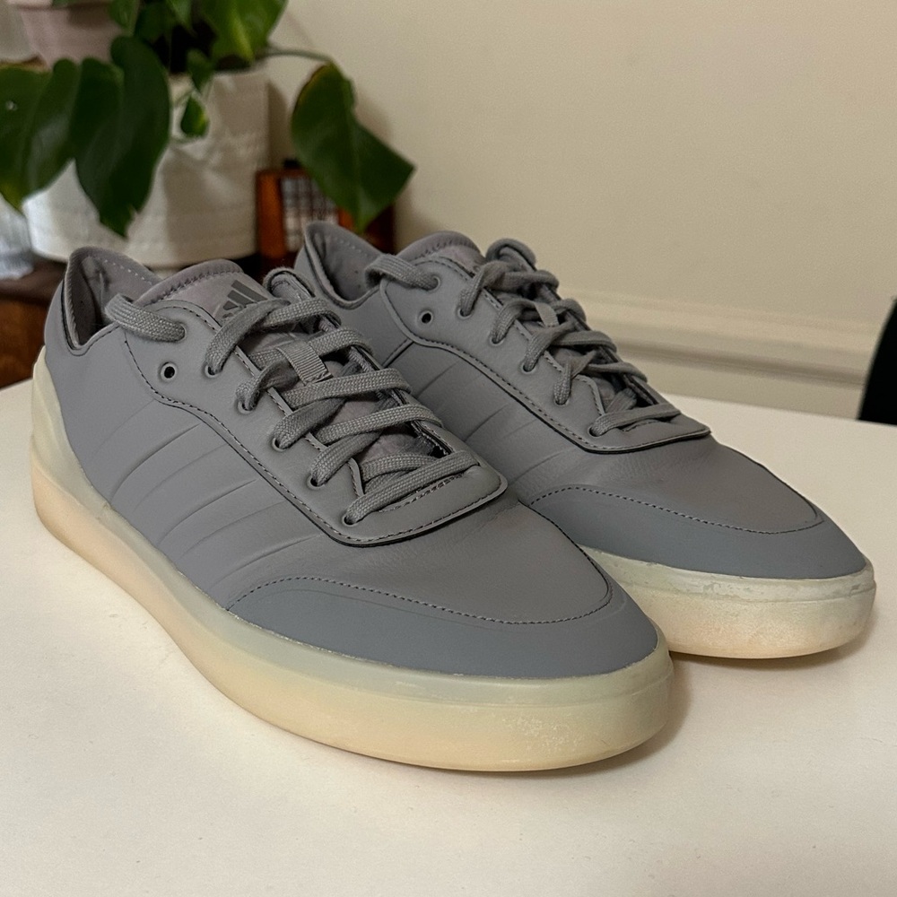 Adidas Men’s Cloudfoam Comfort Sneakers, Grey Size US 10.5